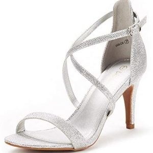 Sliver Homecoming Heels
